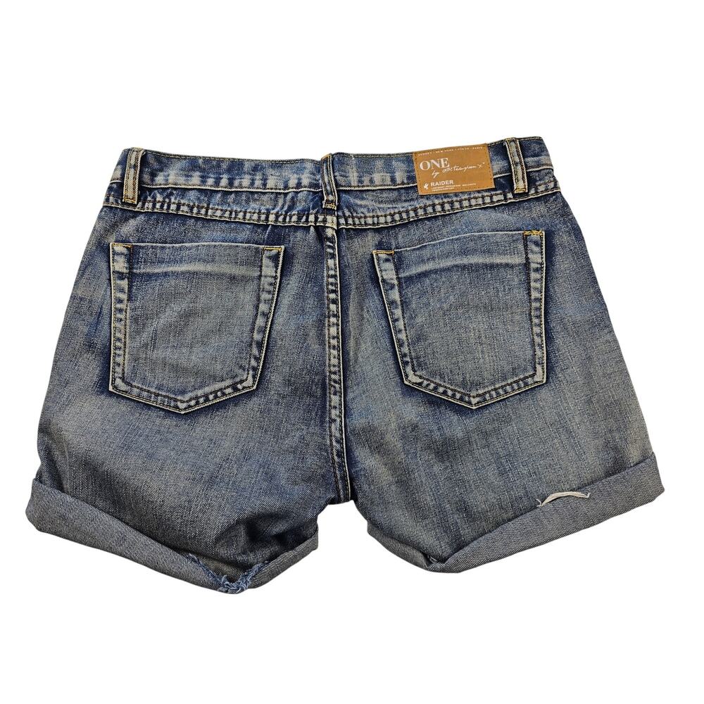 One teaspoon raider jean shorts flip cuff EUC 28 mid rise casual summer comfort